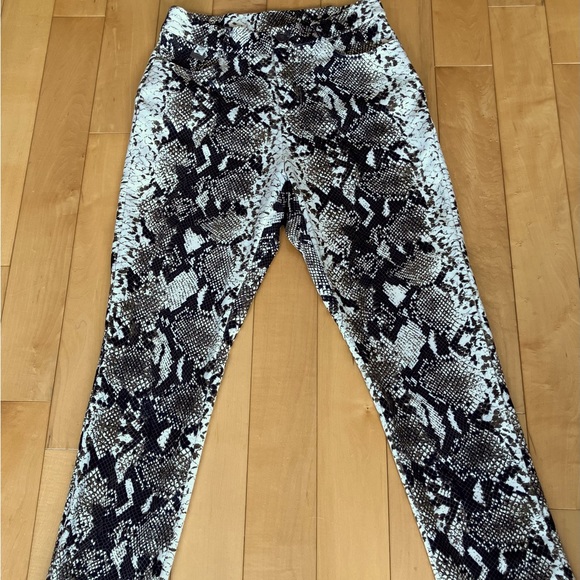 Python print Piccadilly Jean style stretch pants - Picture 1 of 7